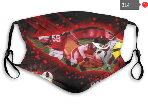NFL Arizona Cardinals #5 Dust mask with filter->nfl dust mask->Sports Accessory